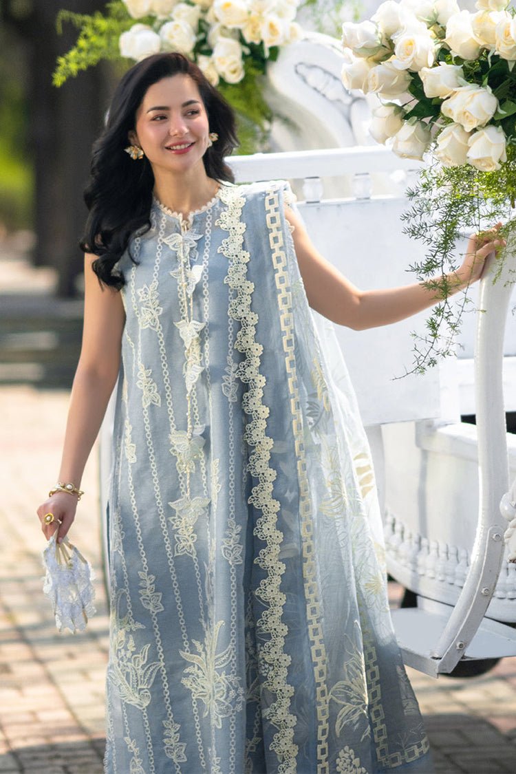 RANG RASIYA-3PC LAWN EMBROIDERED SHIRT WITH CHIFFON PRINTED EMB DUPATTA AND TROUSER